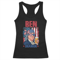 Benjamin Franklin Racerback Tank Top Funny Ben Drankin American History