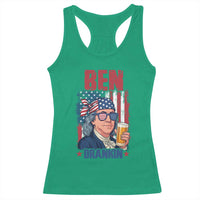 Benjamin Franklin Racerback Tank Top Funny Ben Drankin American History
