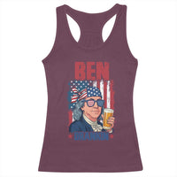 Benjamin Franklin Racerback Tank Top Funny Ben Drankin American History
