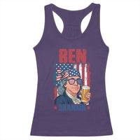 Benjamin Franklin Racerback Tank Top Funny Ben Drankin American History