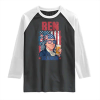 Benjamin Franklin Raglan Shirt Funny Ben Drankin American History