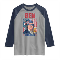 Benjamin Franklin Raglan Shirt Funny Ben Drankin American History