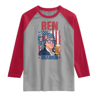Benjamin Franklin Raglan Shirt Funny Ben Drankin American History