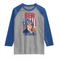 Benjamin Franklin Raglan Shirt Funny Ben Drankin American History