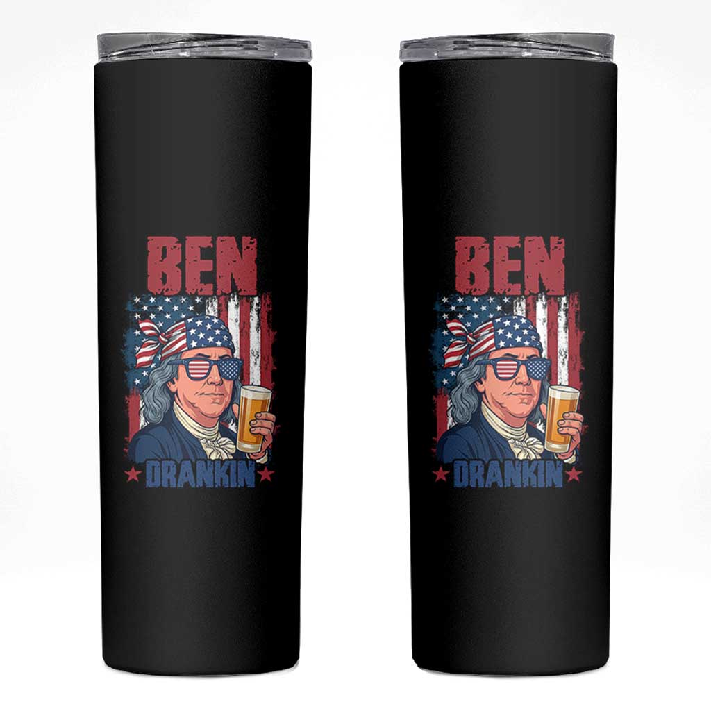 Benjamin Franklin Skinny Tumbler Funny Ben Drankin American History