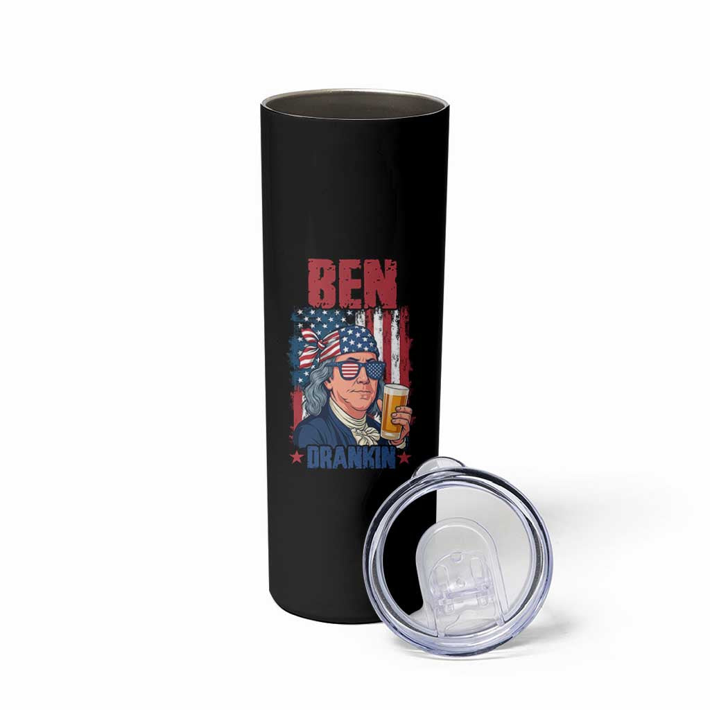 Benjamin Franklin Skinny Tumbler Funny Ben Drankin American History