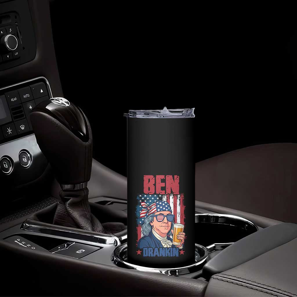 Benjamin Franklin Skinny Tumbler Funny Ben Drankin American History