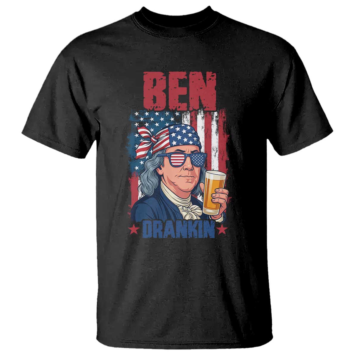 Benjamin Franklin T Shirt Funny Ben Drankin American History