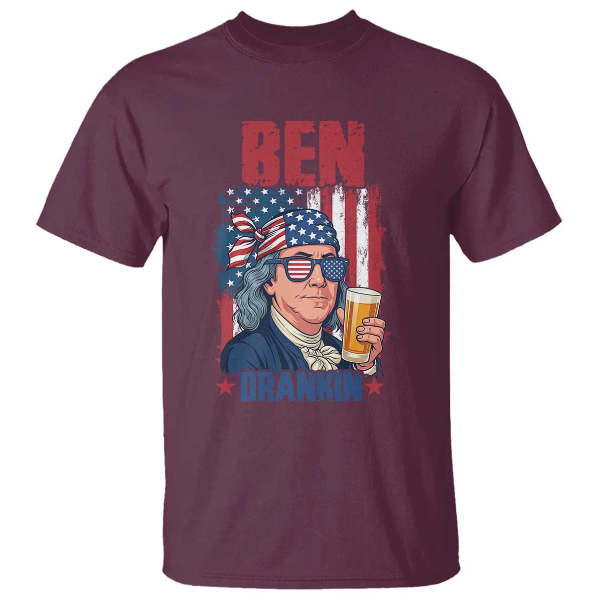 Benjamin Franklin T Shirt Funny Ben Drankin American History