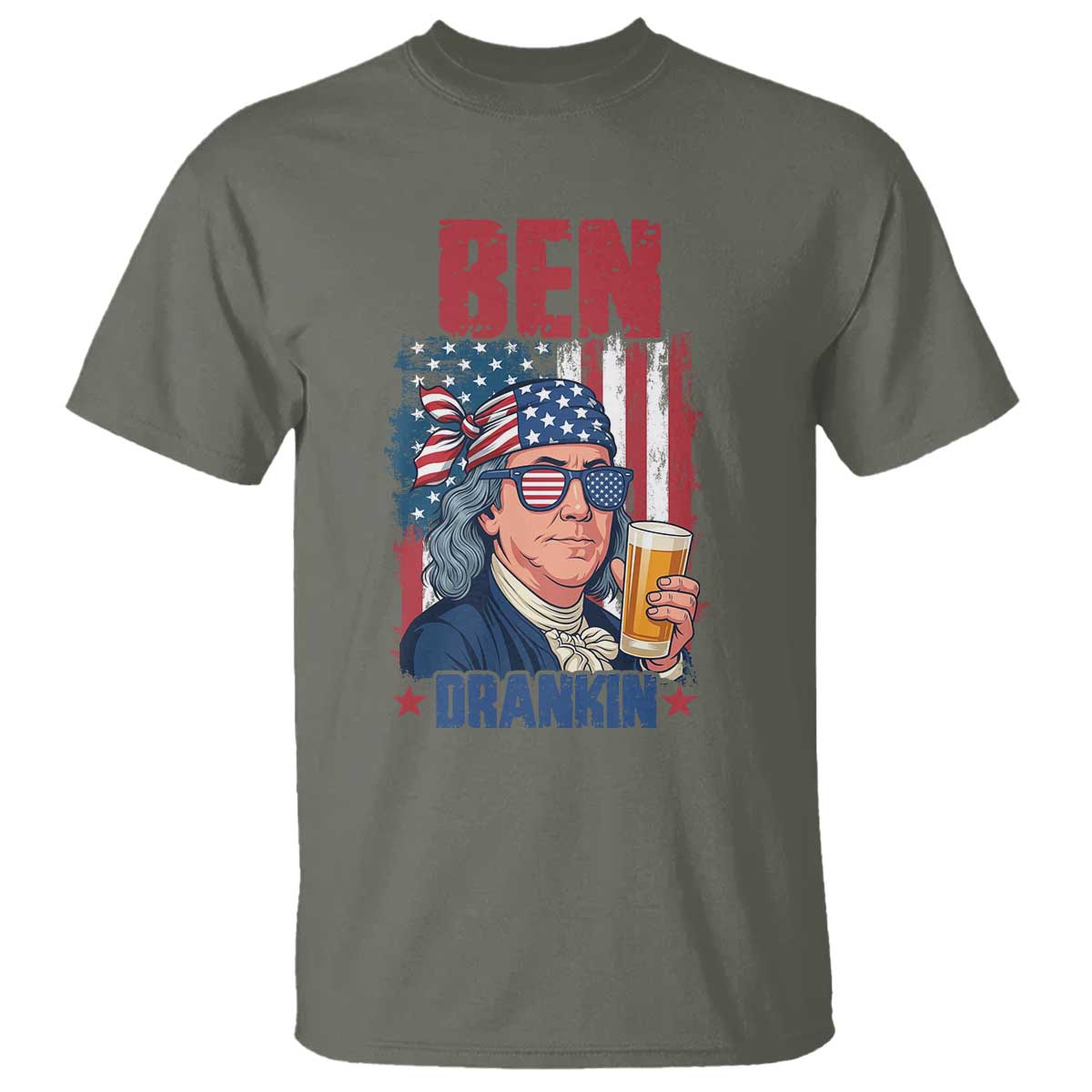 Benjamin Franklin T Shirt Funny Ben Drankin American History