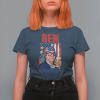 Benjamin Franklin T Shirt For Women Funny Ben Drankin American History