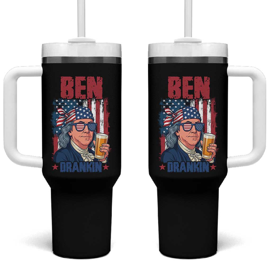 Benjamin Franklin Tumbler With Handle Funny Ben Drankin American History