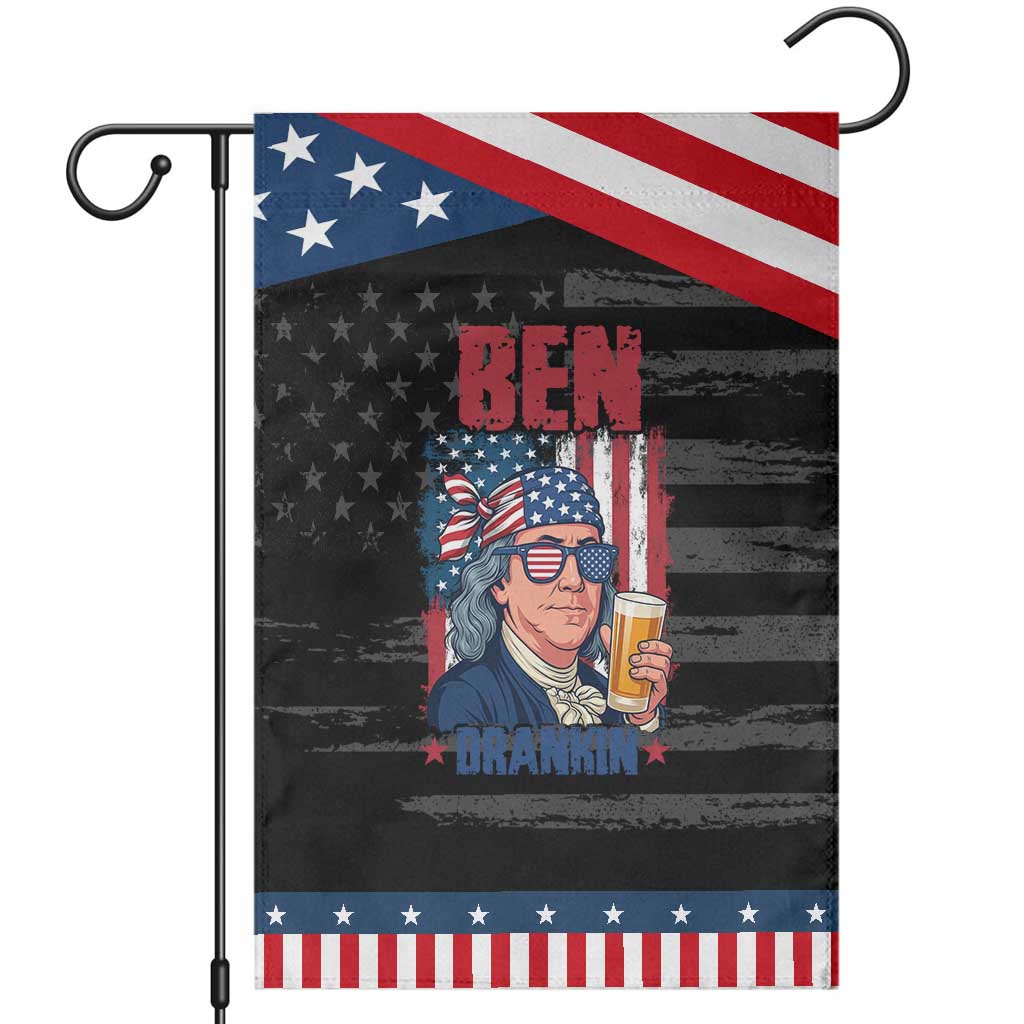 Benjamin Franklin Garden Flag Funny Ben Drankin American History