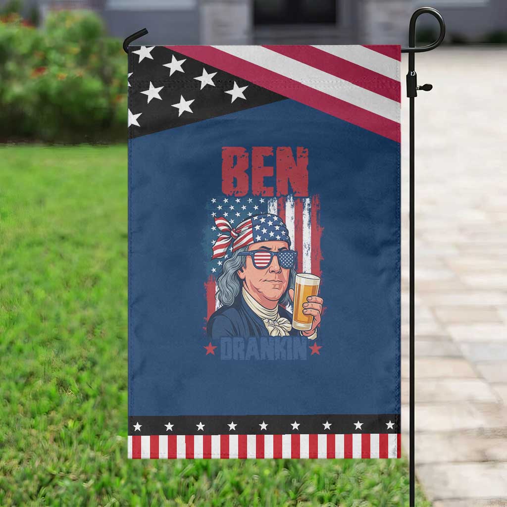 Benjamin Franklin Garden Flag Funny Ben Drankin American History