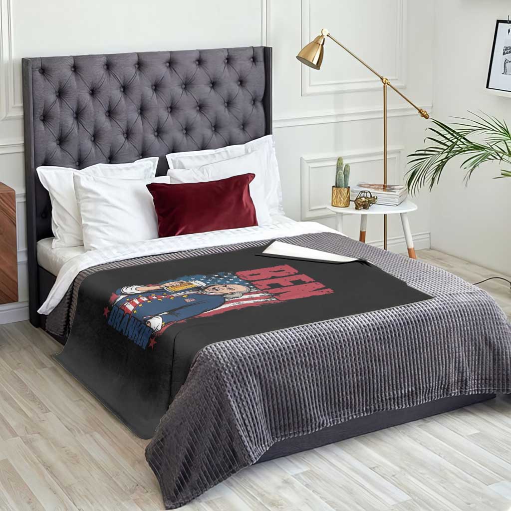 Benjamin Franklin Throw Blanket Funny Patriotic Founding Father