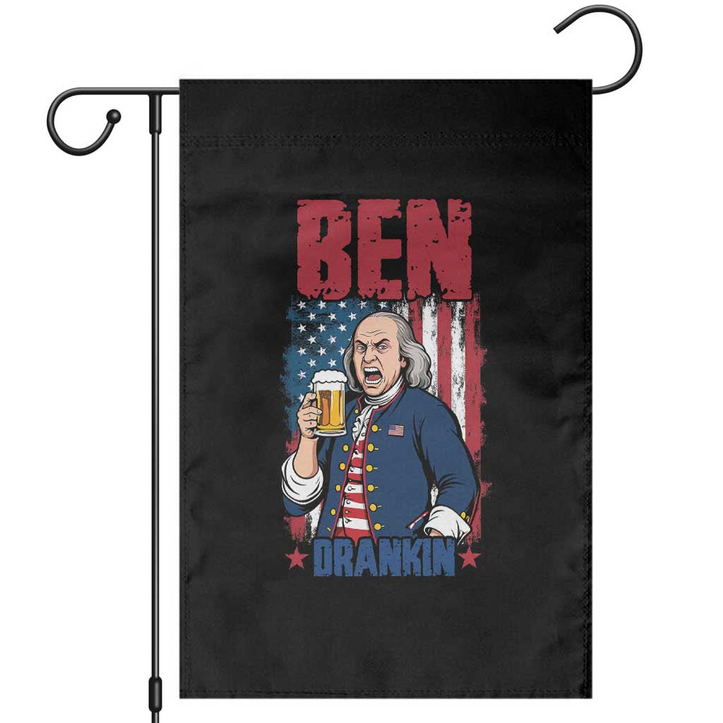 Benjamin Franklin Garden Flag Funny Patriotic Founding Father