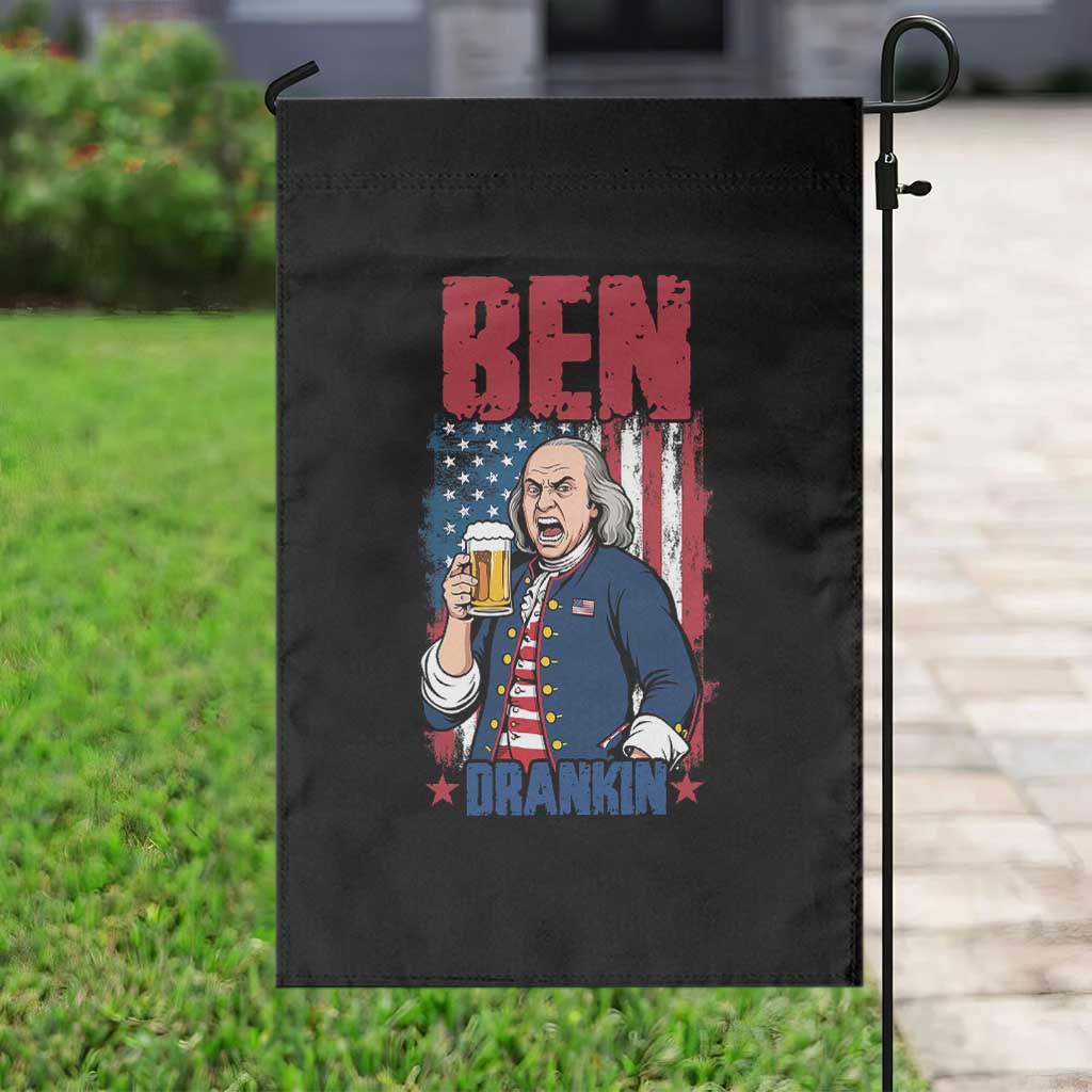 Benjamin Franklin Garden Flag Funny Patriotic Founding Father