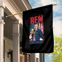 Benjamin Franklin Garden Flag Funny Patriotic Founding Father
