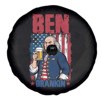 Benjamin Franklin Spare Tire Cover Funny Patriotic Founding Father