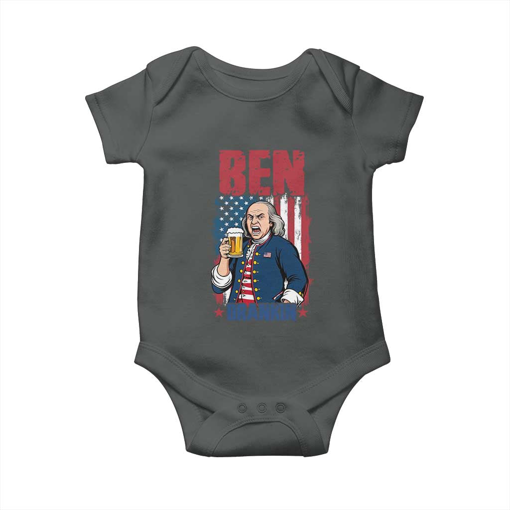 Benjamin Franklin Baby Onesie Funny Patriotic Founding Father