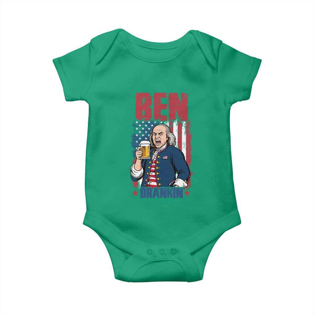 Benjamin Franklin Baby Onesie Funny Patriotic Founding Father