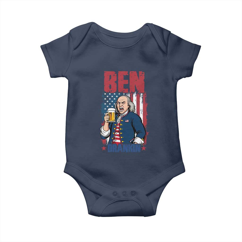 Benjamin Franklin Baby Onesie Funny Patriotic Founding Father