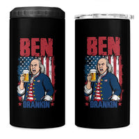 Benjamin Franklin 4 in 1 Can Cooler Tumbler Funny Patriotic Founding Father