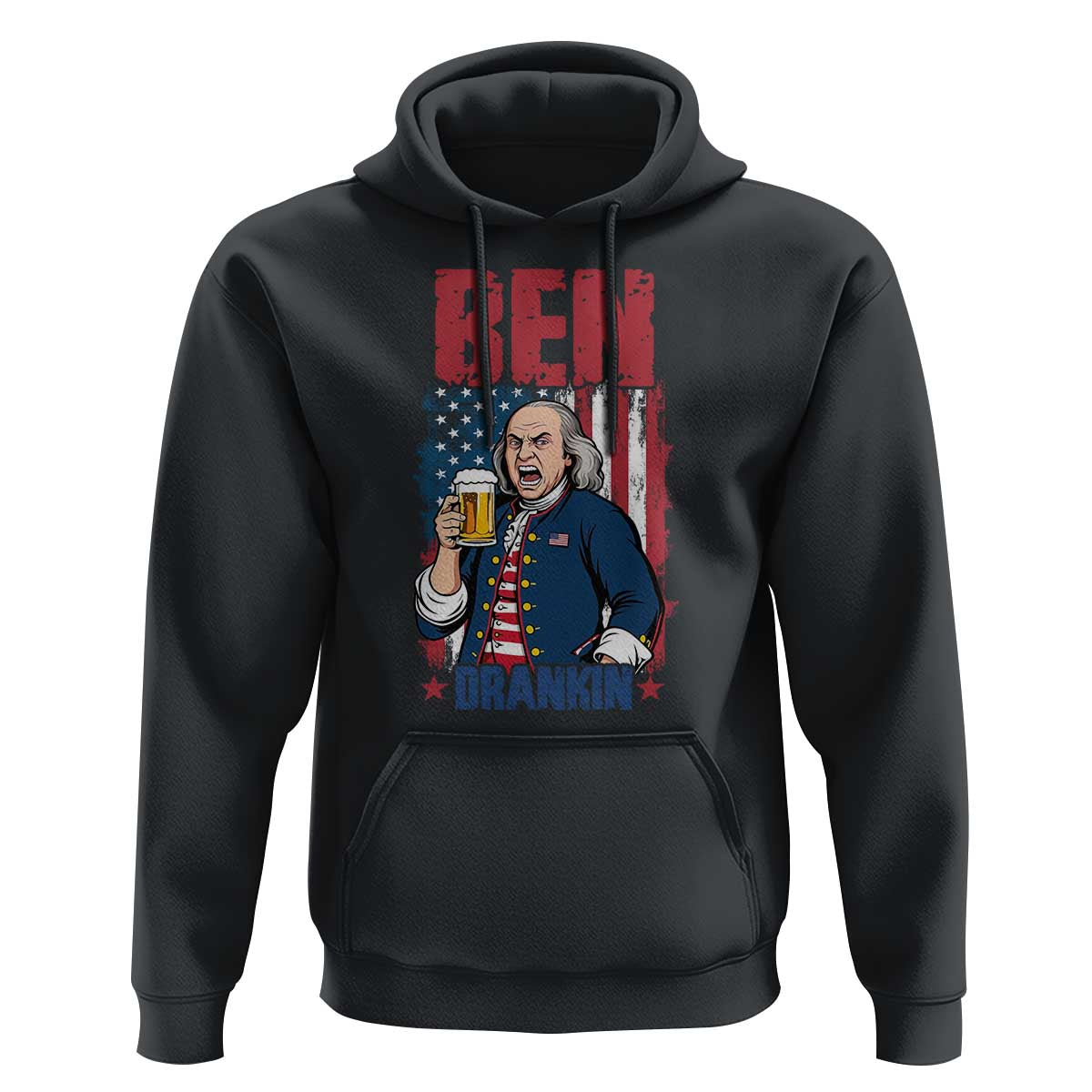 Benjamin Franklin Hoodie Funny Patriotic Founding Father