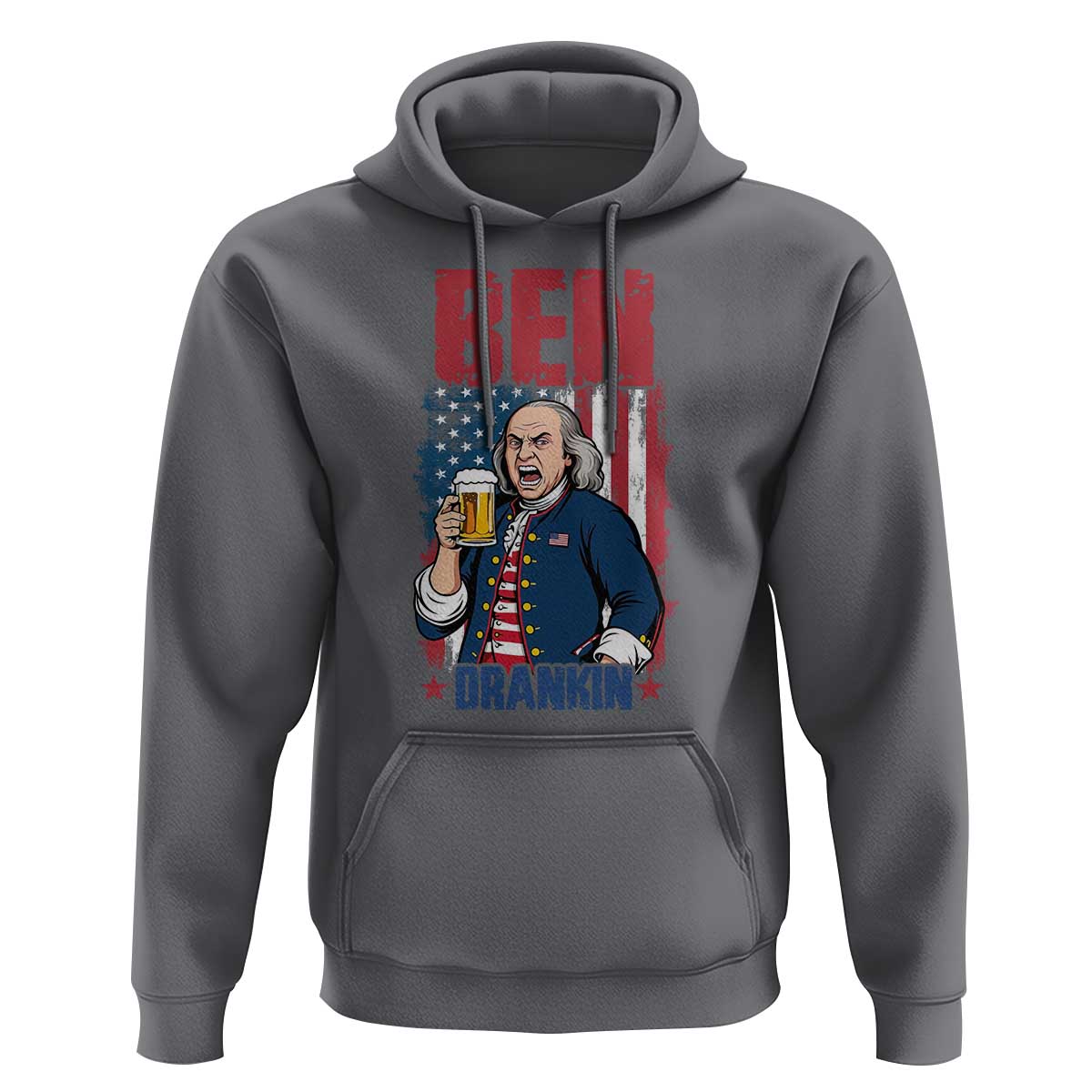 Benjamin Franklin Hoodie Funny Patriotic Founding Father