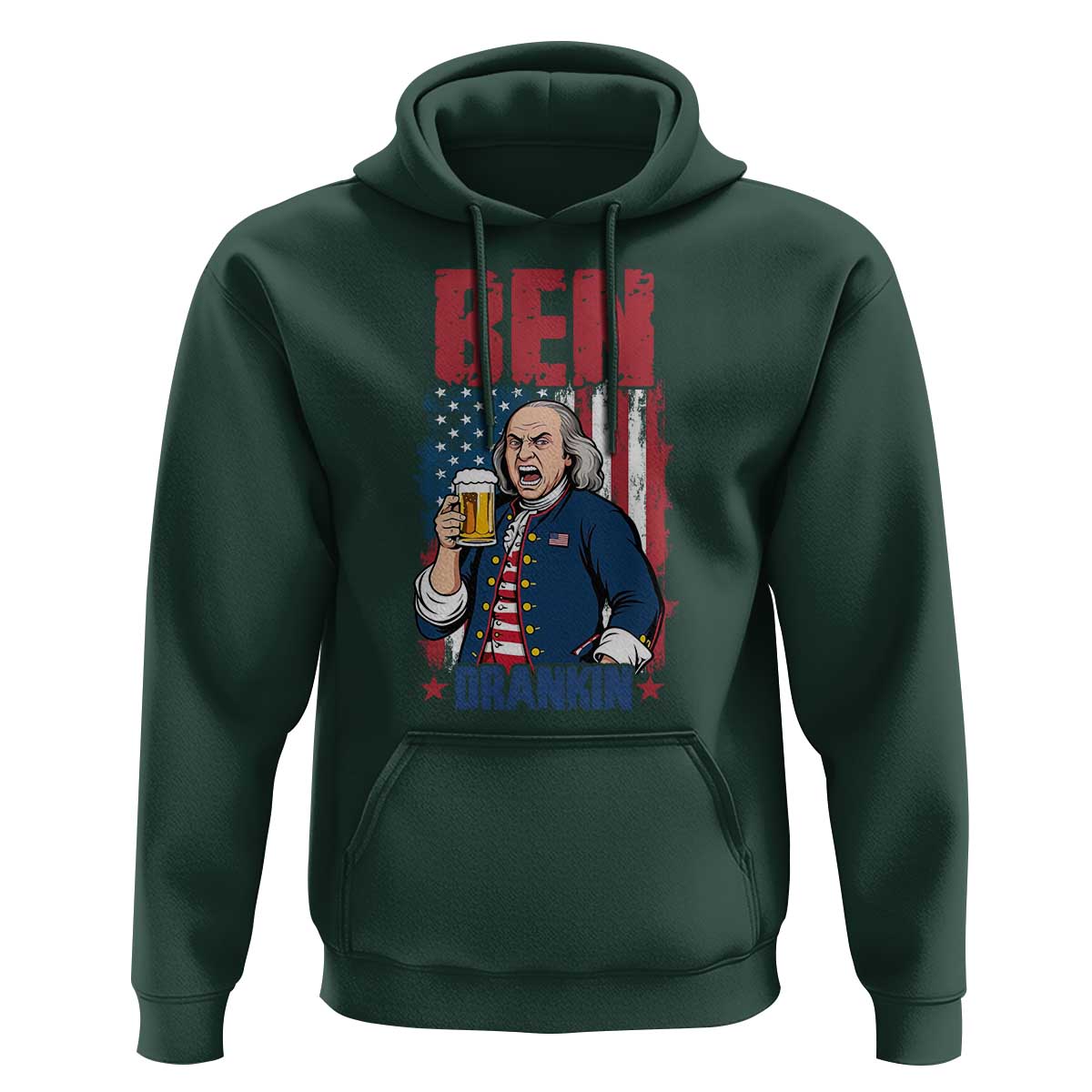 Benjamin Franklin Hoodie Funny Patriotic Founding Father