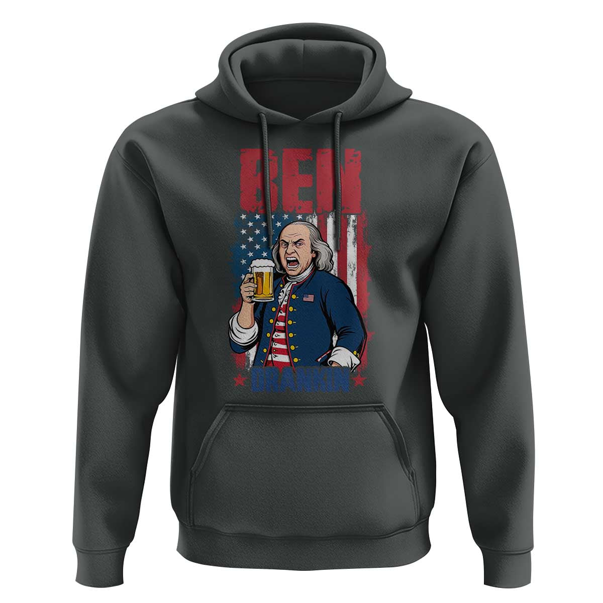 Benjamin Franklin Hoodie Funny Patriotic Founding Father