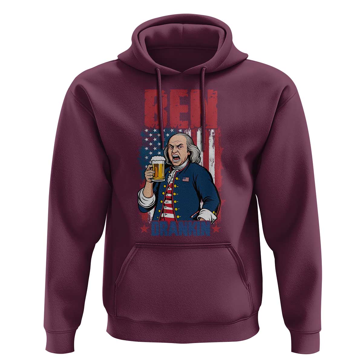 Benjamin Franklin Hoodie Funny Patriotic Founding Father
