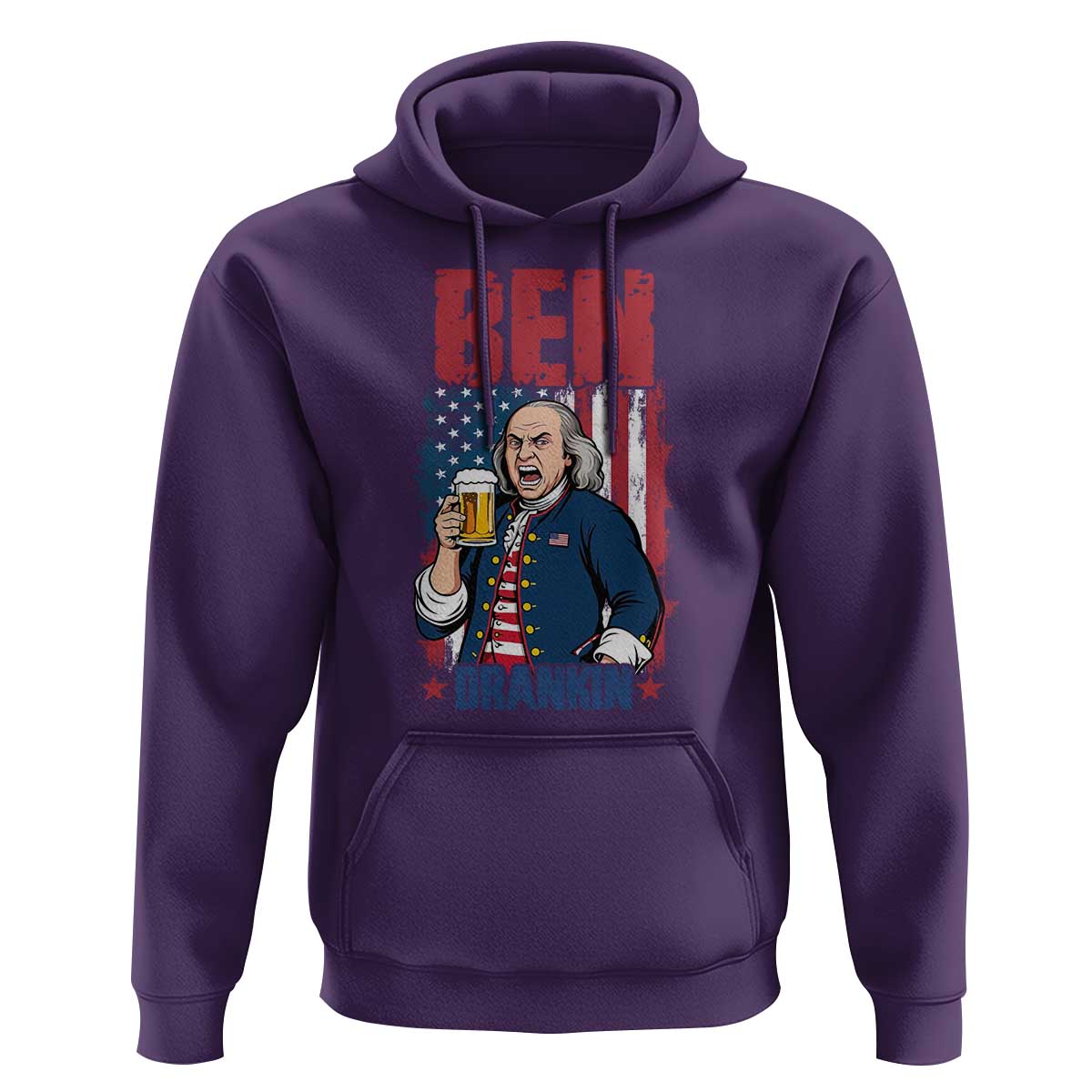 Benjamin Franklin Hoodie Funny Patriotic Founding Father