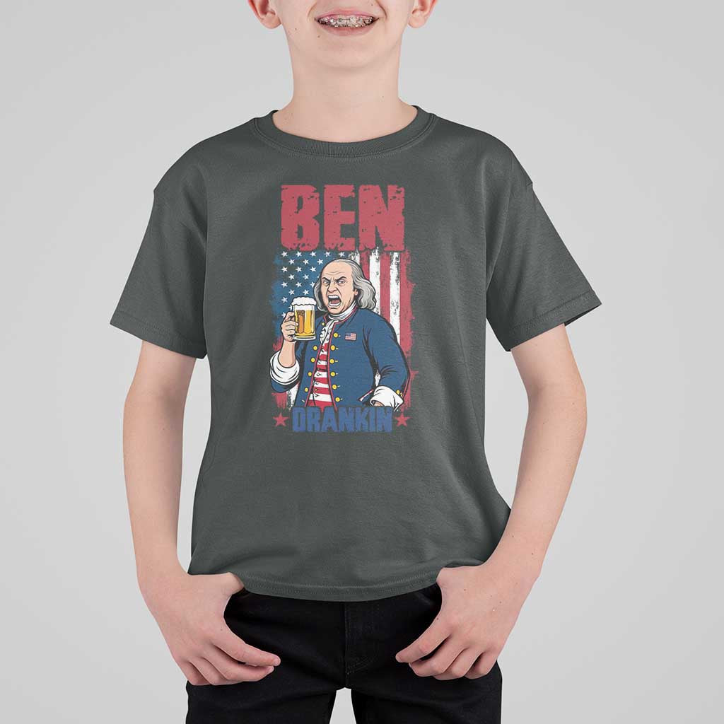Benjamin Franklin T Shirt For Kid Funny Patriotic Founding Father