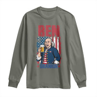 Benjamin Franklin Long Sleeve Shirt Funny Patriotic Founding Father
