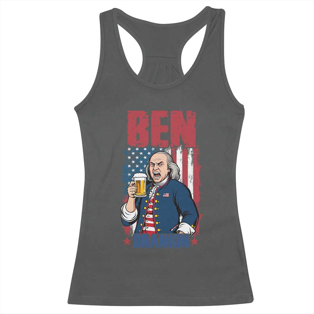 Benjamin Franklin Racerback Tank Top Funny Patriotic Founding Father