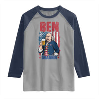 Benjamin Franklin Raglan Shirt Funny Patriotic Founding Father