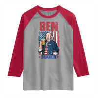 Benjamin Franklin Raglan Shirt Funny Patriotic Founding Father