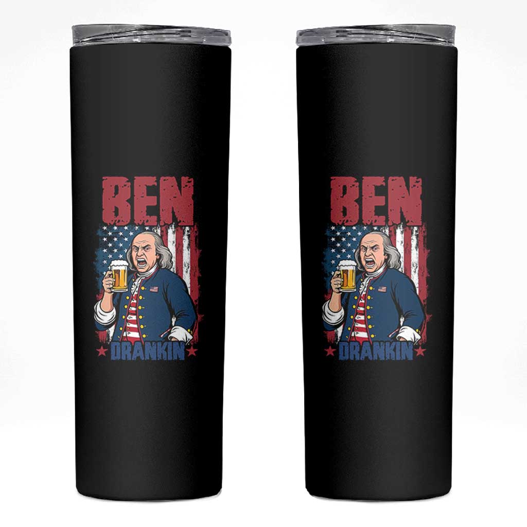 Benjamin Franklin Skinny Tumbler Funny Patriotic Founding Father