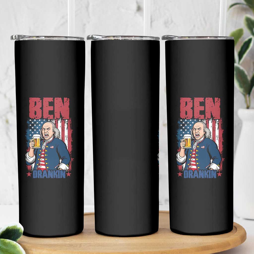 Benjamin Franklin Skinny Tumbler Funny Patriotic Founding Father