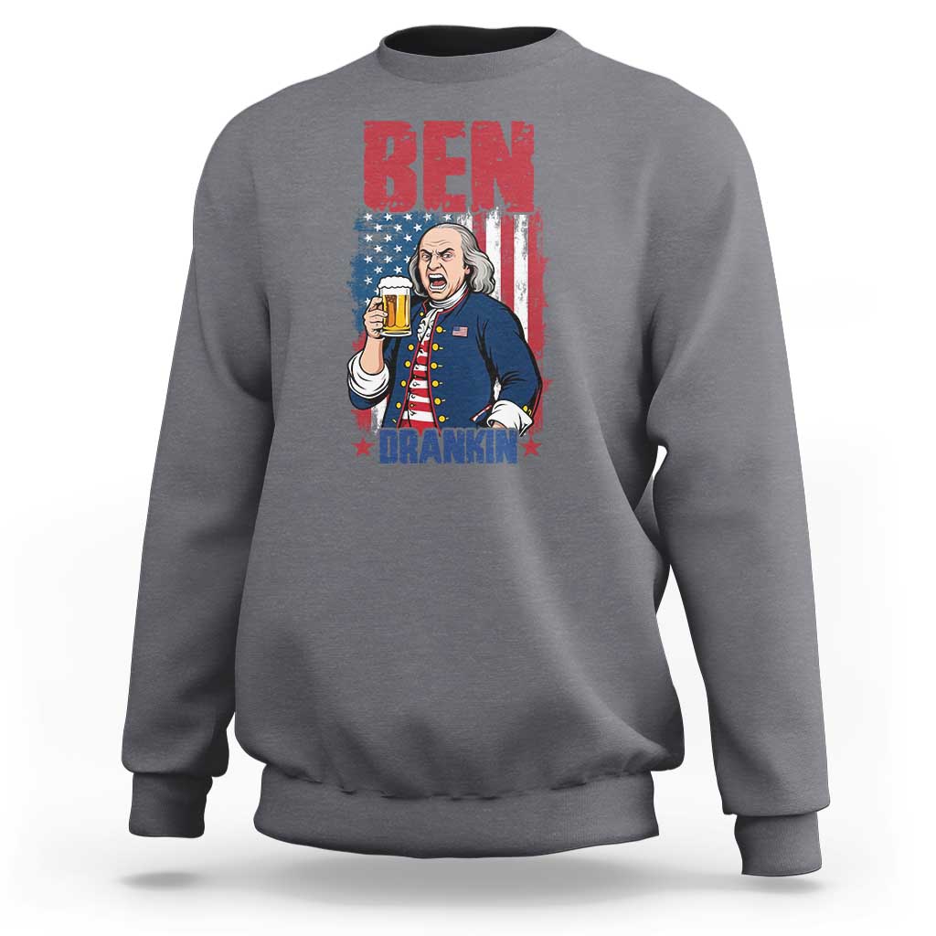 Benjamin Franklin Sweatshirt Funny Patriotic Founding Father