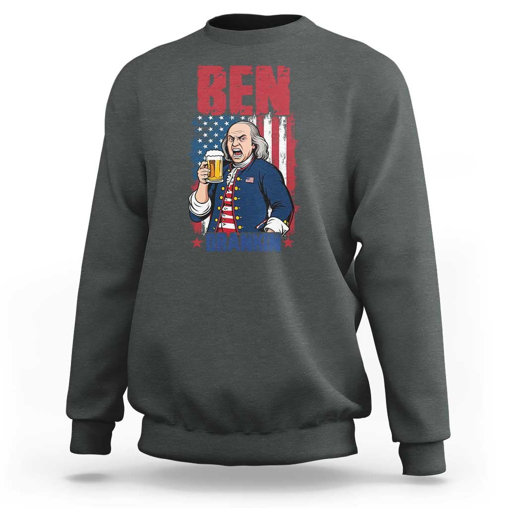 Benjamin Franklin Sweatshirt Funny Patriotic Founding Father