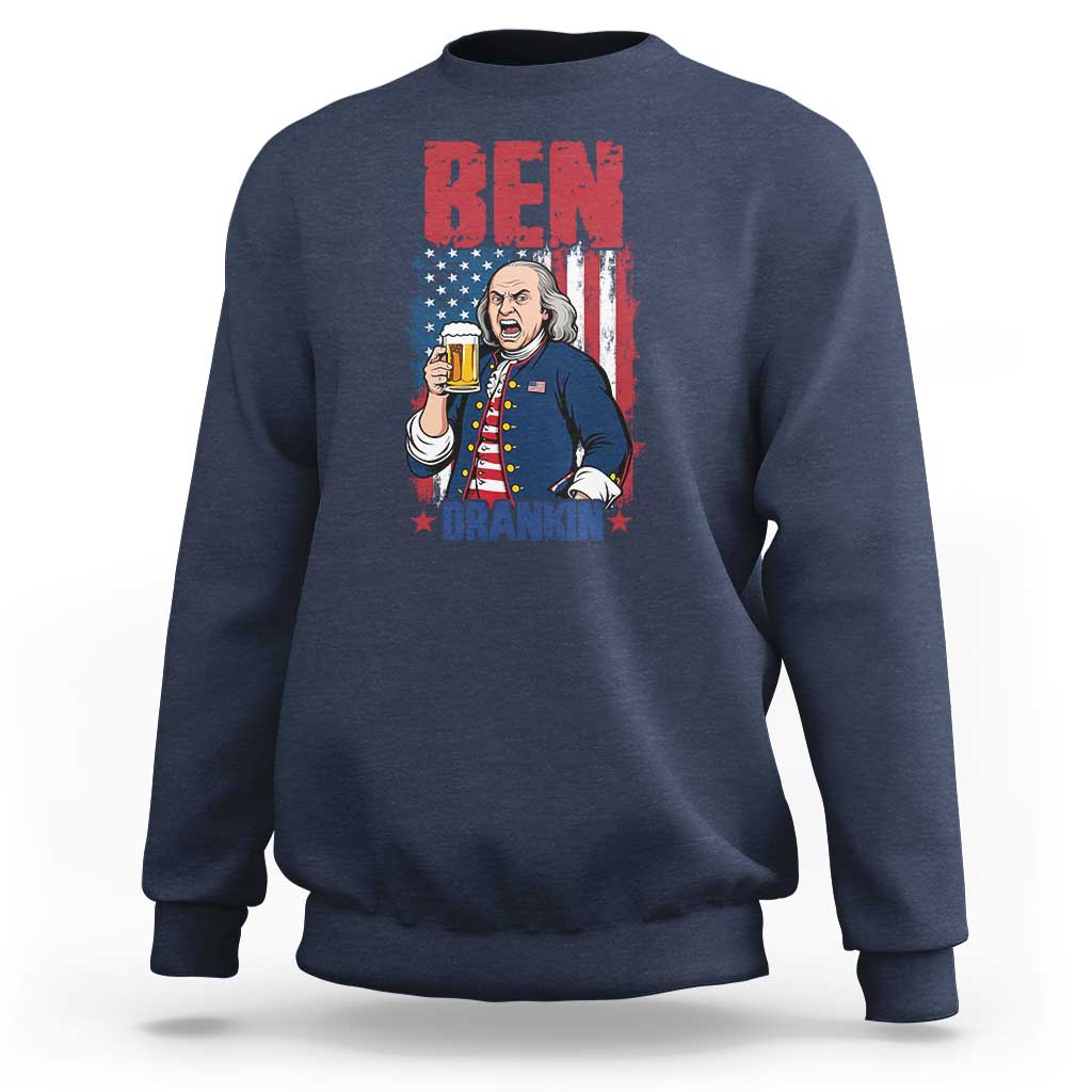 Benjamin Franklin Sweatshirt Funny Patriotic Founding Father