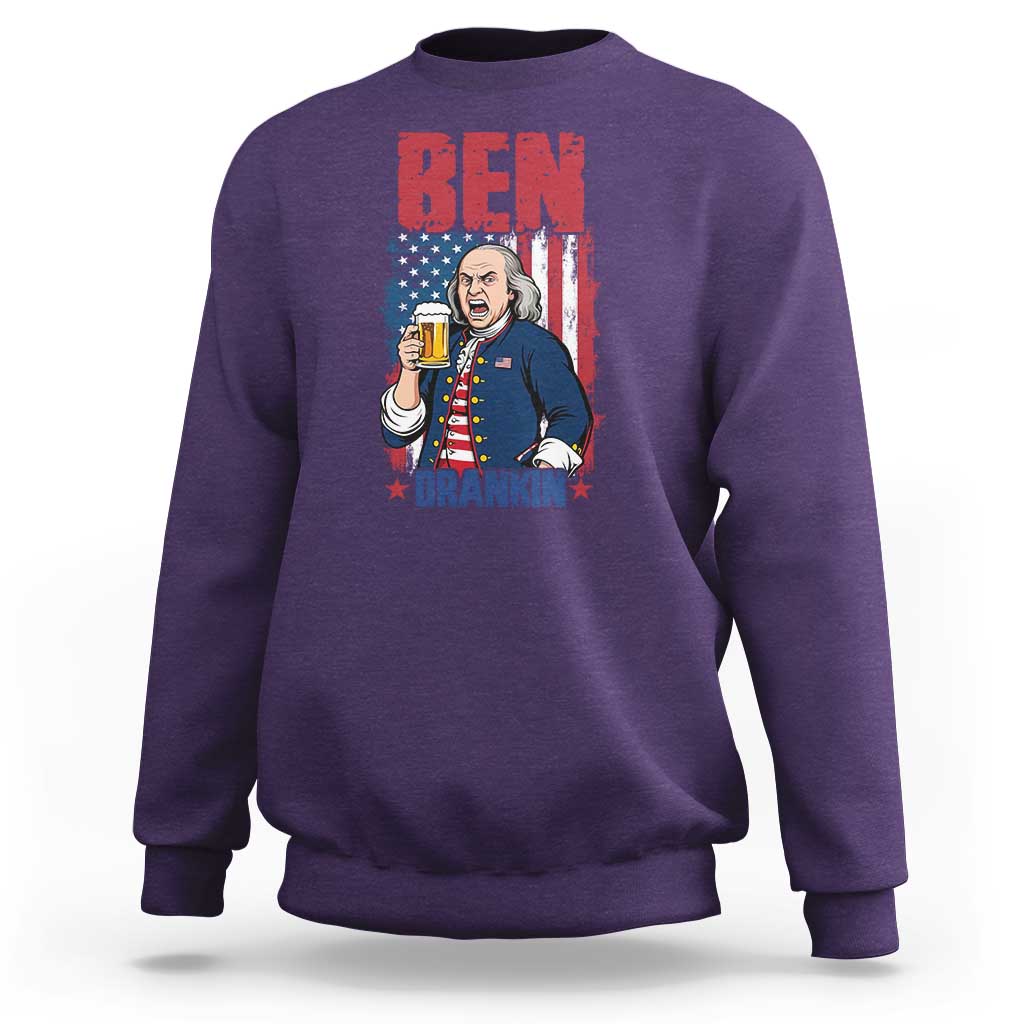 Benjamin Franklin Sweatshirt Funny Patriotic Founding Father