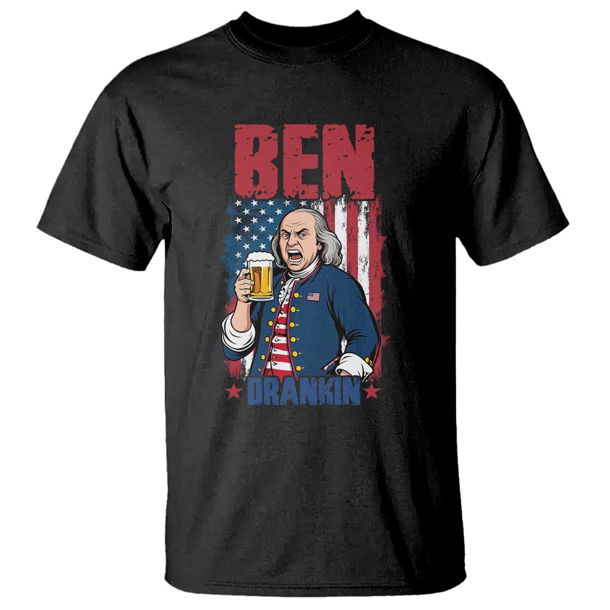 Benjamin Franklin T Shirt Funny Patriotic Founding Father