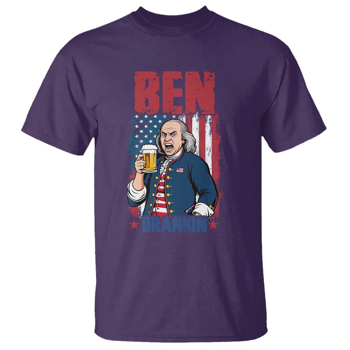 Benjamin Franklin T Shirt Funny Patriotic Founding Father
