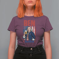 Benjamin Franklin T Shirt For Women Funny Patriotic Founding Father