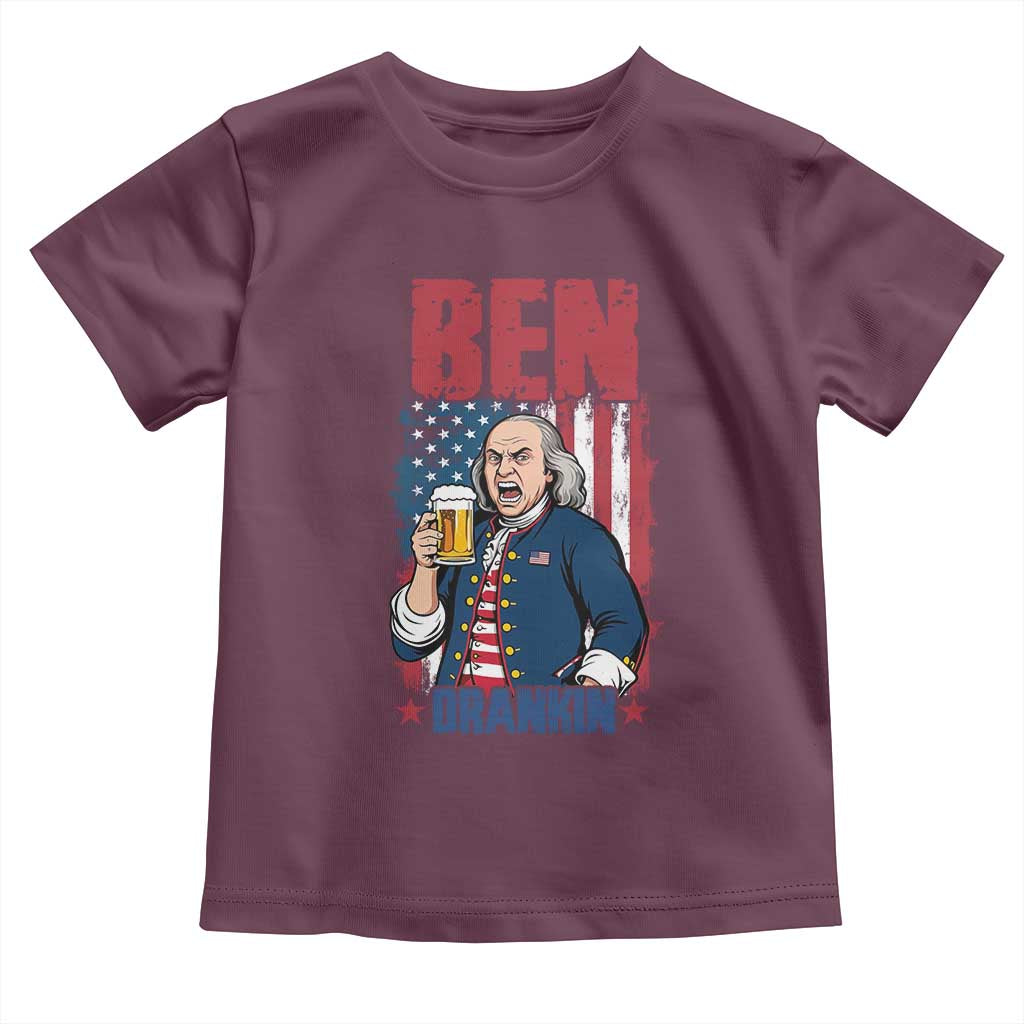 Benjamin Franklin Toddler T Shirt Funny Patriotic Founding Father