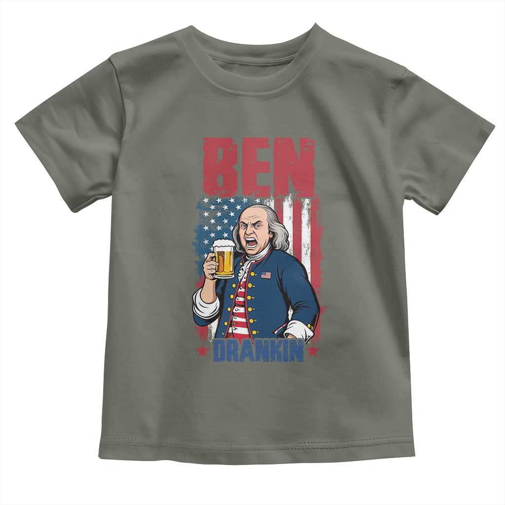 Benjamin Franklin Toddler T Shirt Funny Patriotic Founding Father