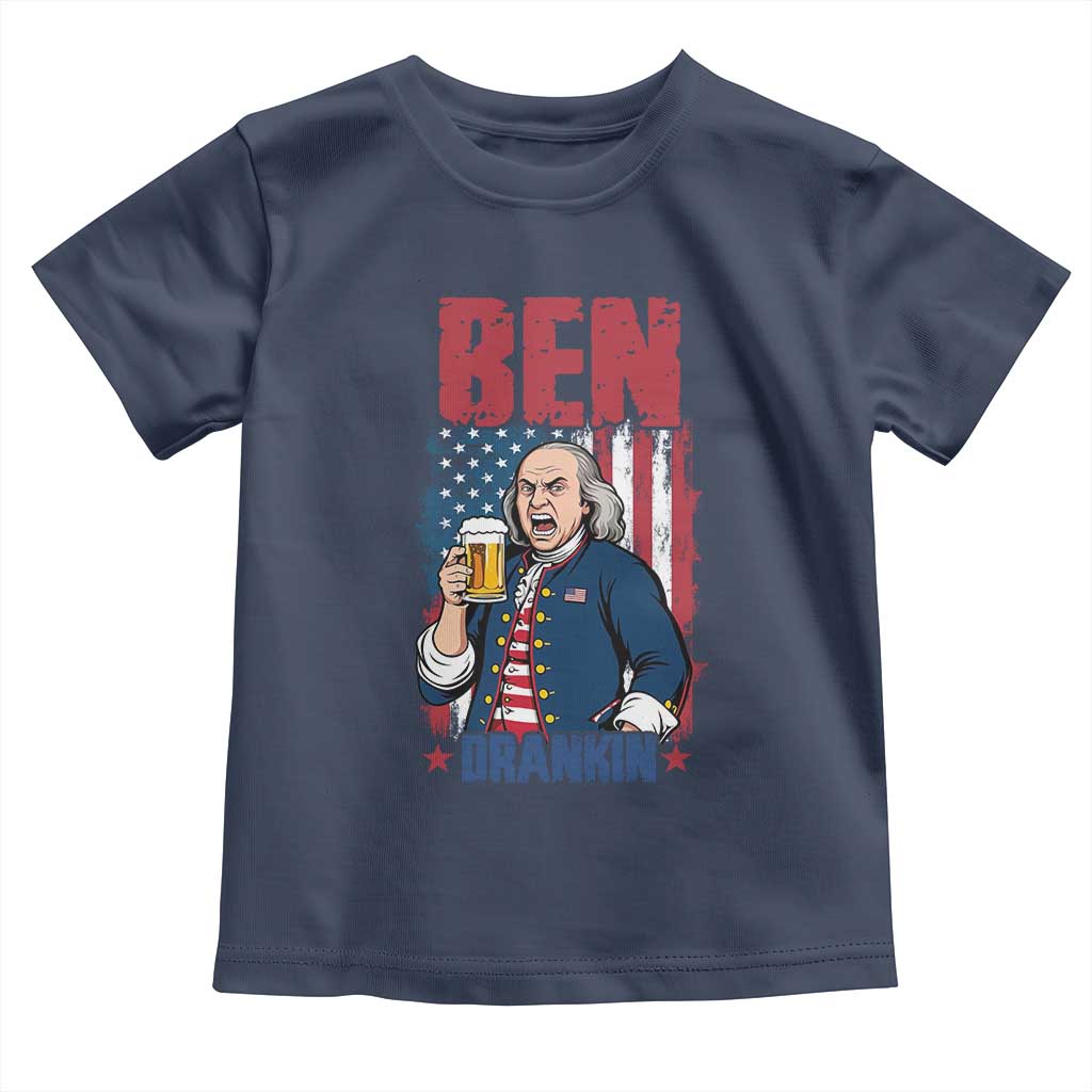 Benjamin Franklin Toddler T Shirt Funny Patriotic Founding Father